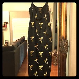 Evening gown with side slit